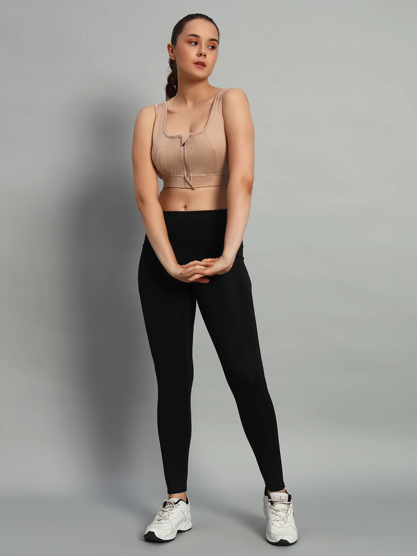 Sports zipper Bra